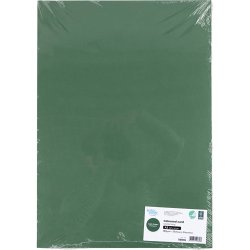 Karton, A3, 180 g, m&oslash;rk gr&oslash;n, 25 ark/ 1 pk.