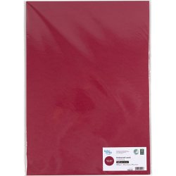 Karton, A3, 180 g, m&oslash;rk r&oslash;d, 25 ark/ 1 pk.