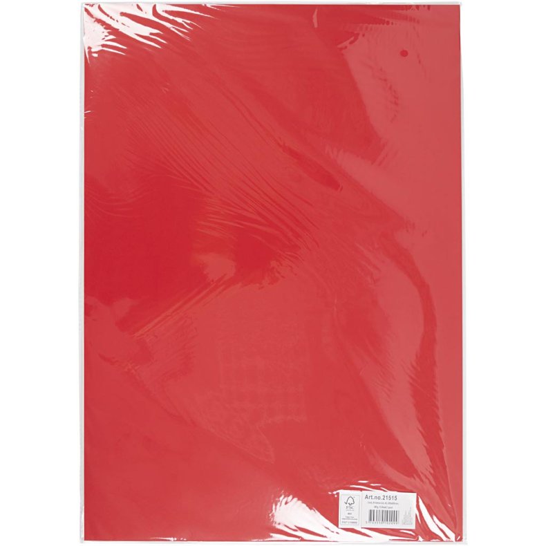 Karton, A2, ark 420x594 mm, 180 g, juler&oslash;d, 10 ark/ 1 pk.