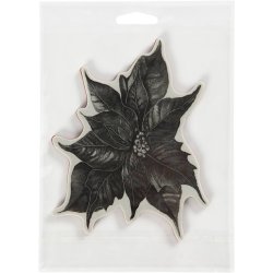 Gummistempel, julestjerne, H: 5 mm, str. 14x11 cm, 1 ark