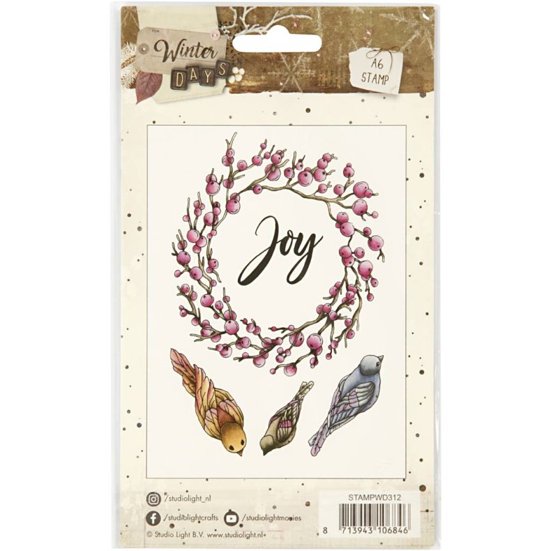 Stempelmotiver, joy, str. 10,5x15 cm, 1 ark