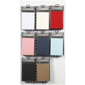 Kort, kort str. 10,5x15 cm, 220 g, ass. farver, 8x10 pk./ 1 pk.