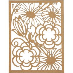 Blondekarton i blok, A6, ark 104x146 mm, 200 g, sort, natur, gr&aring;, hvid, 24 stk./ 1 pk.