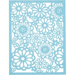 Blondekarton i blok, A6, ark 104x146 mm, 200 g, bl&aring;, lysebl&aring;, m&oslash;rk bl&aring;, lilla, 24 stk./ 1 pk.