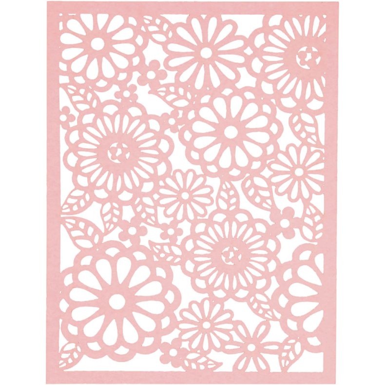 Blondekarton i blok, A6, ark 104x146 mm, 200 g, orange, pink, r&oslash;d, rosa, 24 stk./ 1 pk.