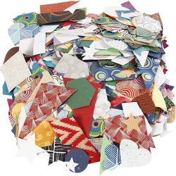 H&aring;ndlavet Papir, str. 25-130 mm, 110 g, 500 g/ 1 pk.