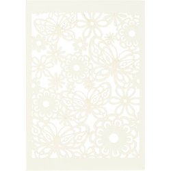 Blondekarton, ark 10,5x15 cm, 200 g, r&aring;hvid, 10 stk./ 1 pk.