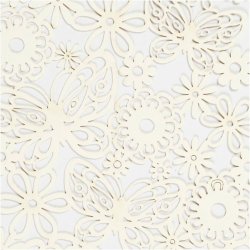 Blondekarton, ark 10,5x15 cm, 200 g, r&aring;hvid, 10 stk./ 1 pk.