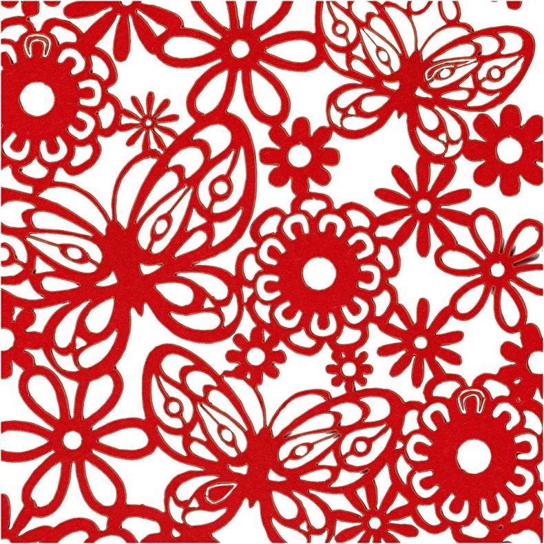 Blondekarton, ark 10,5x15 cm, 200 g, r&oslash;d, 10 stk./ 1 pk.