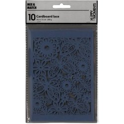 Blondekarton, ark 10,5x15 cm, 200 g, bl&aring;, 10 stk./ 1 pk.