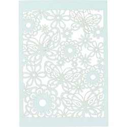 Blondekarton, ark 10,5x15 cm, 200 g, lysebl&aring;, 10 stk./ 1 pk.