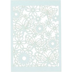 Blondekarton, ark 10,5x15 cm, 200 g, lyseblå, 10 stk./ 1 pk.