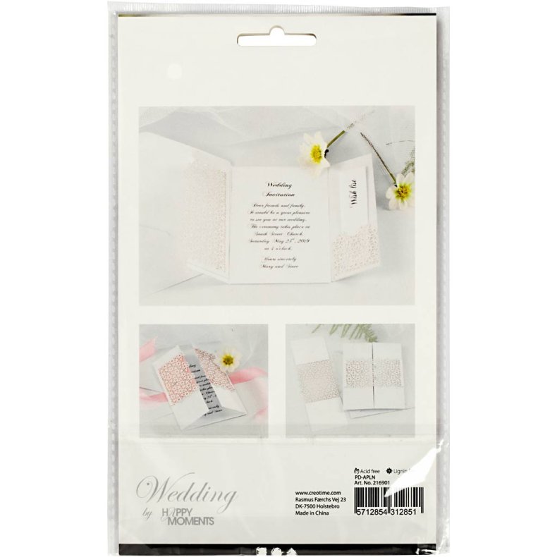 Blondekarton, ark 10,5x15 cm, 200 g, r&aring;hvid, 10 stk./ 1 pk.