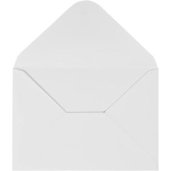 Kuvert, kuvert str. 11,5x16 cm, 110 g, hvid, 10 stk./ 1 pk.