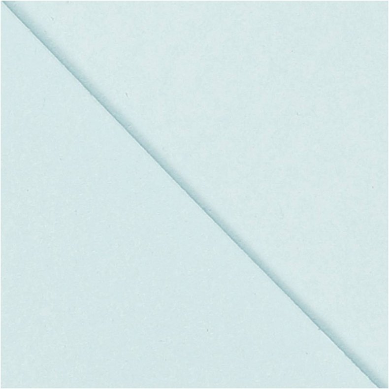 Kuvert, kuvert str. 11,5x16 cm, 110 g, lysebl&aring;, 10 stk./ 1 pk.