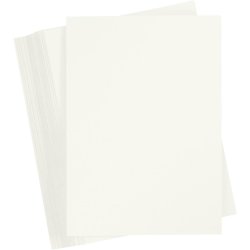 Karton, A4, ark 210x297 mm, 180 g, r&aring;hvid, 100 ark/ 1 pk.