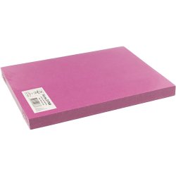 Karton, A4, ark 210x297 mm, 180 g, pink, 100 ark/ 1 pk.