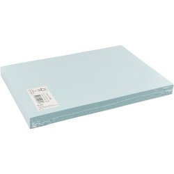 Karton, A4, ark 210x297 mm, 180 g, lys bl&aring;, 100 ark/ 1 pk.