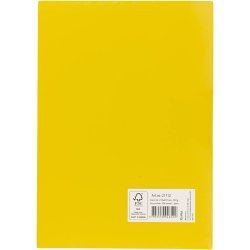 Karton, A4, ark 210x297 mm, 180 g, solgul, 100 ark/ 1 pk.
