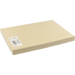 Karton, A4, ark 210x297 mm, 180 g, beige, 100 ark/ 1 pk.
