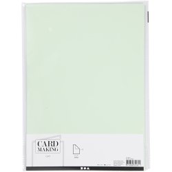 Karton, A4, ark 210x297 mm, 220 g, lys gr&oslash;n, 10 stk./ 1 pk.