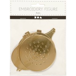 Sykarton, juleornamenter, H: 8,5-12 cm, hulstr. 3 mm, metallic guld, 8 stk./ 1 pk.