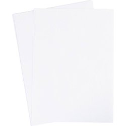 Vandopl&oslash;selige Broderiark, A5, ark 148,5x210 mm, hvid, 8 ark/ 1 pk.