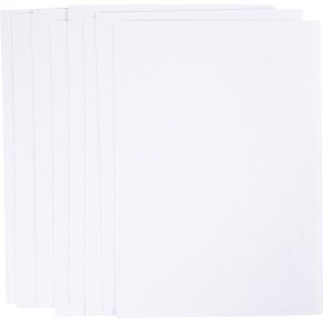 Vandopl&oslash;selige Broderiark, A5, ark 148,5x210 mm, hvid, 24 ark/ 1 pk.