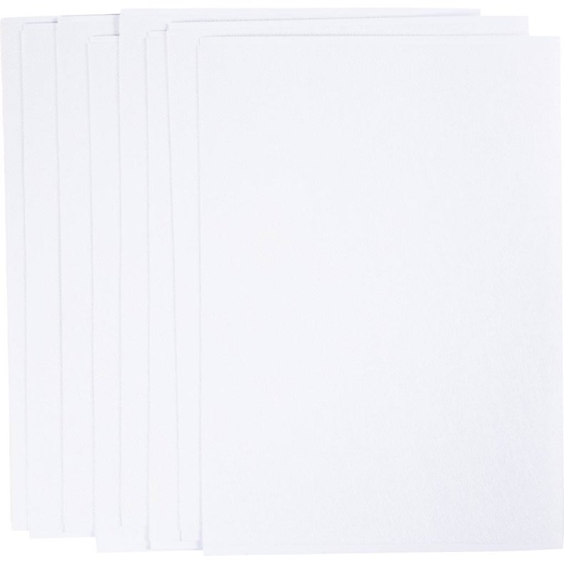 Vandopl&oslash;selige Broderiark, A5, ark 148,5x210 mm, hvid, 24 ark/ 1 pk.