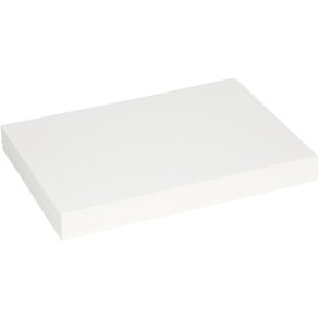Falsekarton, ark 25,5x36 cm, tykkelse 0,4 mm, 250 g, hvid, 100 ark/ 1 pk.