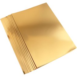 Metalkarton, A2, ark 420x594 mm, 280 g, guld, 10 ark/ 1 pk.