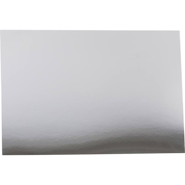 Metalkarton, A2, ark 420x594 mm, 280 g, s&oslash;lv, 10 ark/ 1 pk.