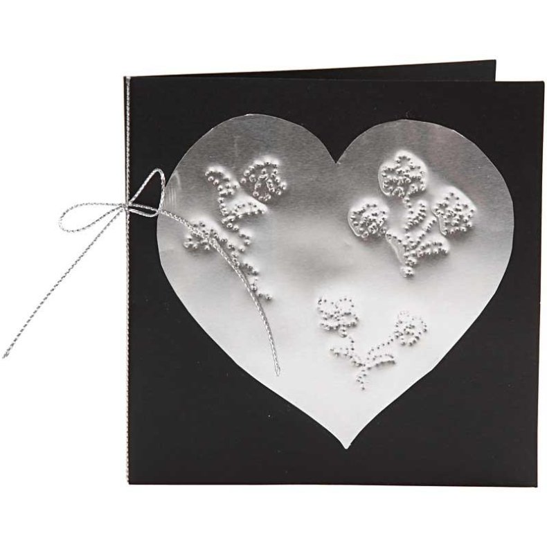 Pr&aelig;gefolie, A5, ark 148x210 mm, tykkelse 0,9 mm, s&oslash;lv, 10 stk./ 1 pk.