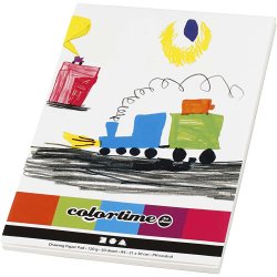 Tegneblok, A4, ark 210x297 mm, 120 g, hvid, 50 ark/ 1 stk.