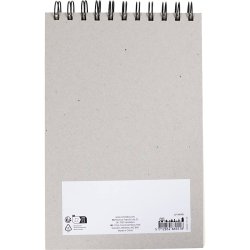 Oliepastelblok, A5, ark 148x210 mm, 300 g, hvid, 15 ark/ 1 stk.