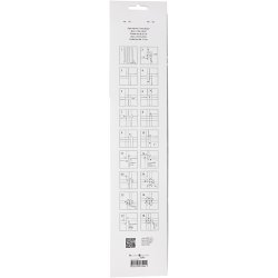 Stjernestrimler, L: 44+78 cm, diam. 6,5+11,5 cm, B: 15+25 mm, r&oslash;d, hvid, 60 strimler/ 1 pk.