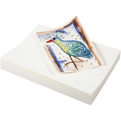 Akvarelpapir, A5, ark 148x210 mm, 200 g, hvid, 100 ark/ 1 pk.