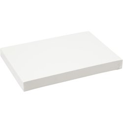 Akvarelpapir, A4, ark 210x297 mm, 200 g, hvid, 100 ark/ 1 pk.