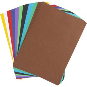 Creativ Papir, str. A4, 120 g, ass. farver, 100 ark/ 1 pk.
