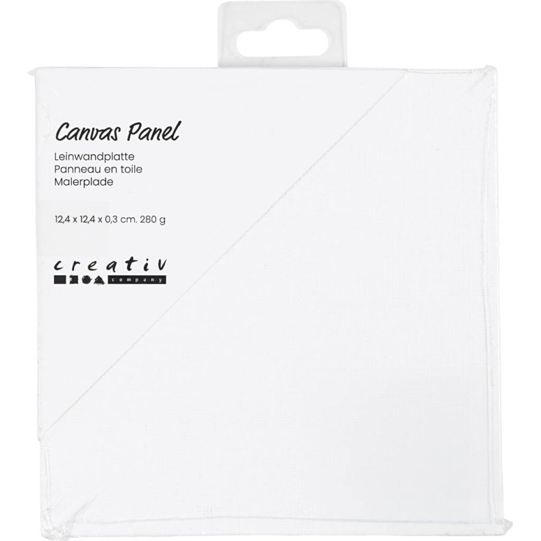 Malerplade, str. 12,4x12,4 cm, tykkelse 3 mm, 280 g, 1 stk.