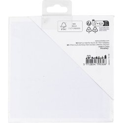 Malerplade, str. 12,4x12,4 cm, tykkelse 3 mm, 280 g, 1 stk.