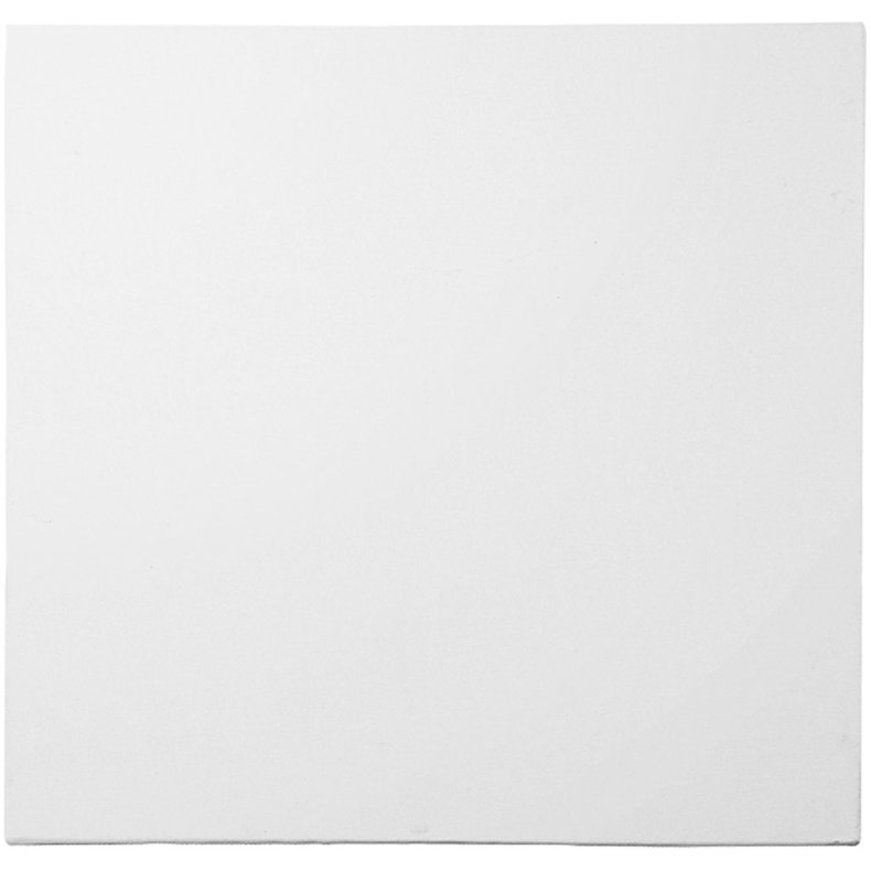 Malerplade, str. 15x15 cm, tykkelse 3 mm, 280 g, hvid, 10 stk./ 1 pk.