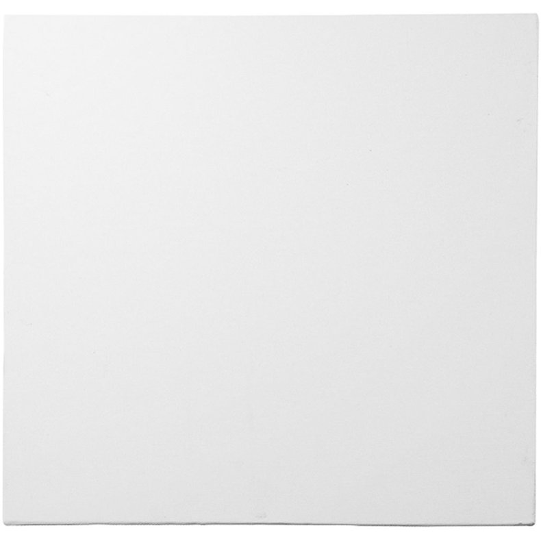 Malerplade, str. 20x20 cm, tykkelse 3 mm, 280 g, hvid, 10 stk./ 1 pk.