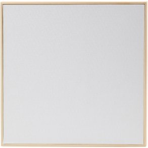 Malerplade med tr&aelig;ramme, str. 30x30 cm, 280 g, hvid, 1 stk.