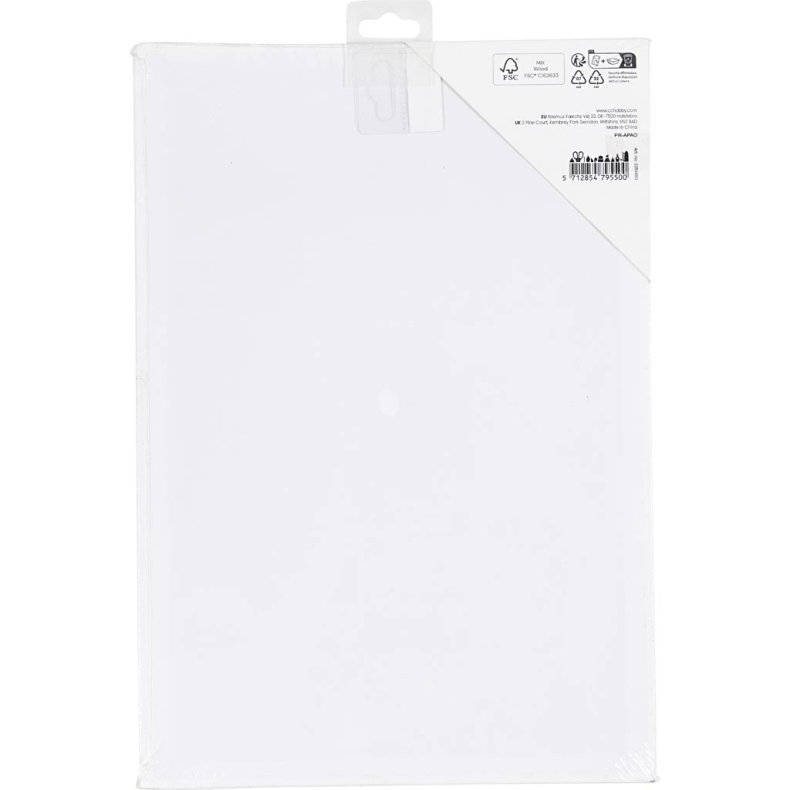 Malerplade, A4, str. 21x29,7 cm, tykkelse 3 mm, 280 g, 1 stk.