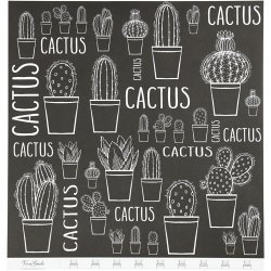 Designpapir, kaktus, 180 g, 5 ark/ 1 pk.