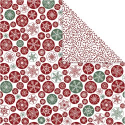 Designpapir, iskrystaller og prikker, ark 30,5x30,5 cm, 180 g, 5 ark/ 1 pk.