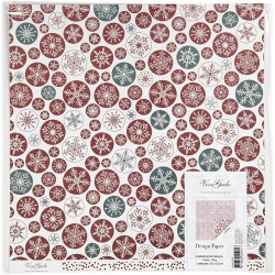 Designpapir, iskrystaller og prikker, ark 30,5x30,5 cm, 180 g, 5 ark/ 1 pk.