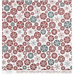 Designpapir, iskrystaller og prikker, ark 30,5x30,5 cm, 180 g, 5 ark/ 1 pk.