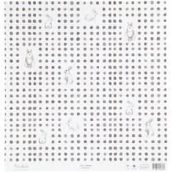 Designpapir, kaniner , ark 30,5x30,5 cm, 180 g, 5 ark/ 1 pk.